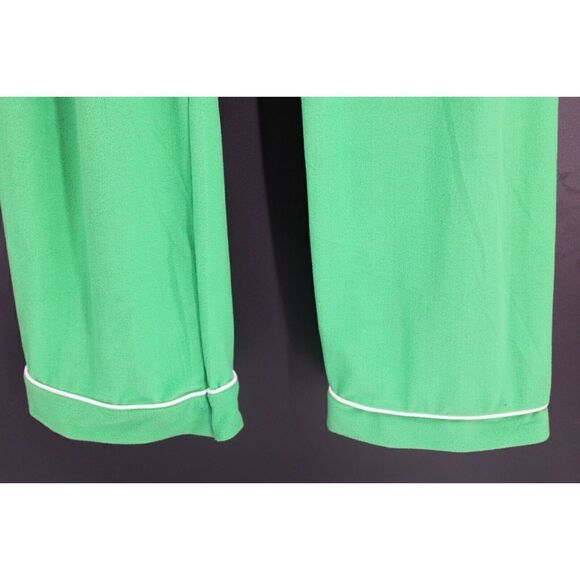 SUGAR BEE PAJAMA SET GREEN WHITE WOMEN'S 3XL FITS SMALL SEE MEASUREMENTS - Picture 4 of 13